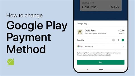 How to change payment method in android
