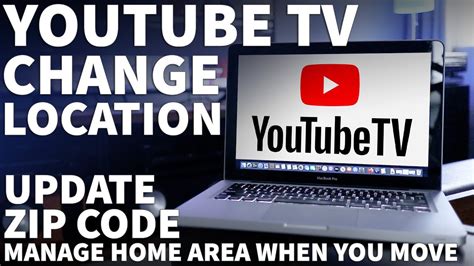 Change YouTube TV Home Area. Your Home Area is your home zip code. When you sign up for YouTube TV, you’ll enter your address to verify your service area. YouTube TV allows you to view programs that air over affiliate networks within your service location.. 