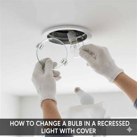 How to change recessed light bulb with cover.  Carefully remove Key Takeaways Changi...