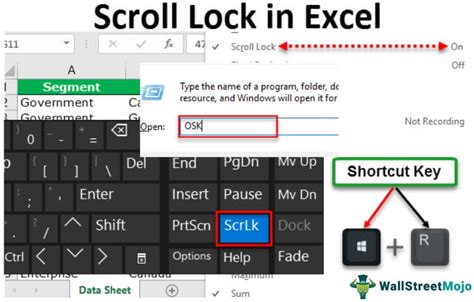 How to change scroll lock in excel