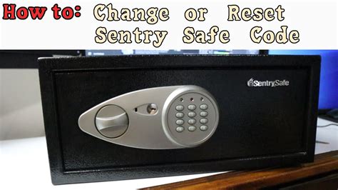 How to change sentry safe code. To change your safe's combination, start by unlocking the safe using the current combination. Then, locate the combination change keyhole on the inside of the door. Insert the key provided into the keyhole and turn it clockwise. Follow the specific steps provided to set a new combination that suits your needs. 