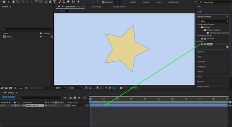 How to change shape in after effects