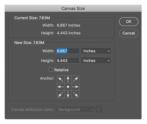 How to change sheet size in photoshop