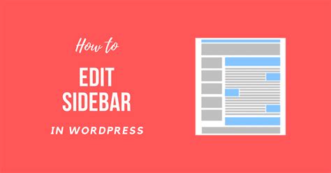 How to change sidebar in wordpress