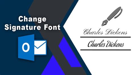 How to change signature font in outlook
