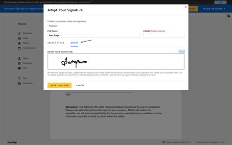 How to change signature in docusign. DocuSign lets you upload and sign documents in a variety of formats, including Microsoft Word files. Step 1. Sign up for a free trial at DocuSign, and then log in. Step 2. Select New -> Sign a Document, and then upload the Word document. Step 3. Select Sign. Review the document, and then select Continue. Step 4. 