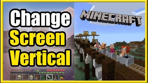 How to change split screen minecraft to vertical.  This is very easy to...