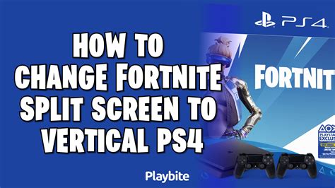 How to change split screen on ps4. .  ...