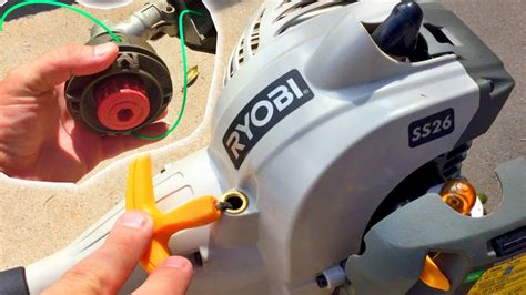 How to change string in ryobi weed eater. A Ryobi string trimmer runs rough when the engine does not get the air, fuel, or spark it requires to run efficiently. This can be due to a plugged air filter, clogged fuel line, clogged fuel filter, dirty carburetor, bad spark plug, plugged fuel tank vent, or plugged spark arrestor. Before working on your string trimmer to avoid injury, wait ... 