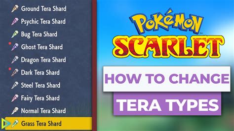 How to change tera type. To change your Pokemon’s Tera type in Pokemon Scarlet and Violet, you will first be required to defeat Larry in the Medali Gym. Upon doing so, you will then need to go back to the Treasury ... 