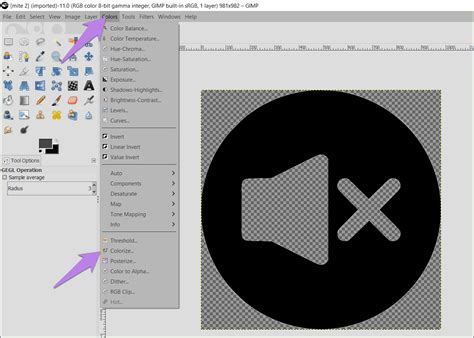 How to change text color in gimp