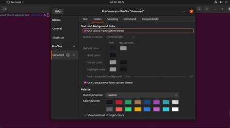 How to change text color in linux terminal.  IntelliJ IDEA lets you choose between ...