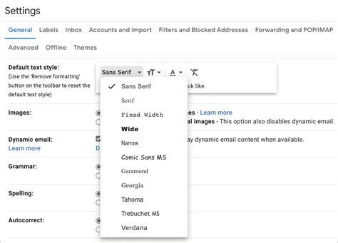 How to change the default font Size, Color and font Style in Gmail