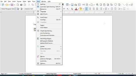 How to change the default font in LibreOffice Writer YouTube