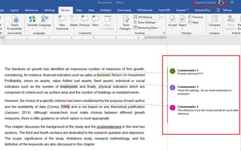 How to change the existing author name for comments in Word Nephsonic