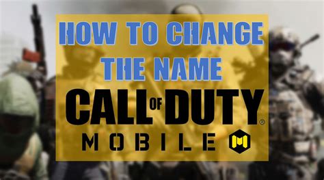 How to change the name in Call of Duty Mobile GamingonPhone