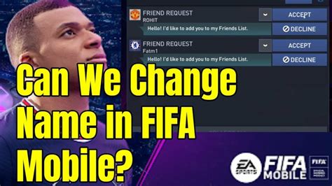 How to change the name in FIFA Mobile 2024 ️ MyTruKo