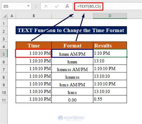 How to change time format in excel.  You can also press CTRL+1 to open t...