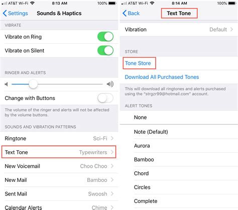 How to change tone in iphone