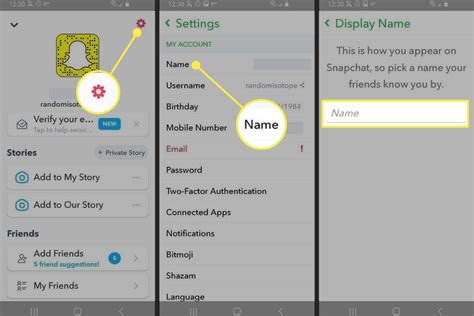 How to change username in snap