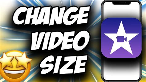 How to change video size in imovie