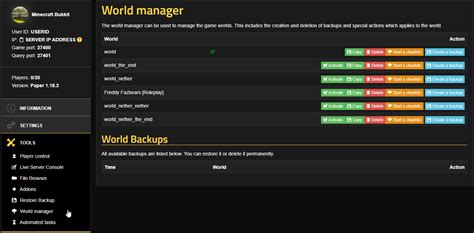 How to change world on minecraft server