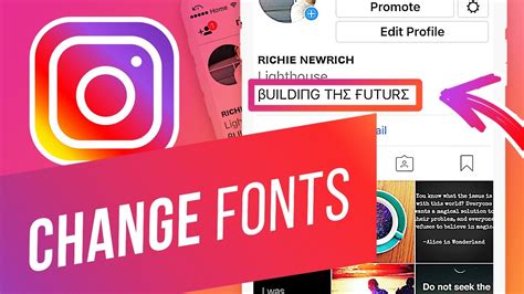 How to change your font on Instagram YouTube