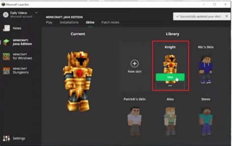 How to change your minecraft skin pe