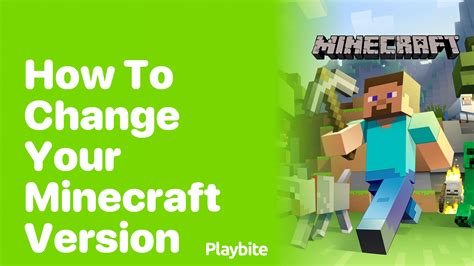How to change your minecraft version pe