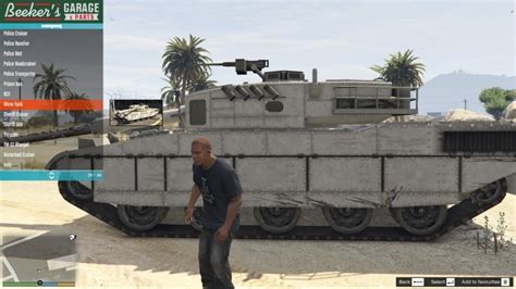 How to cheat tank in gta