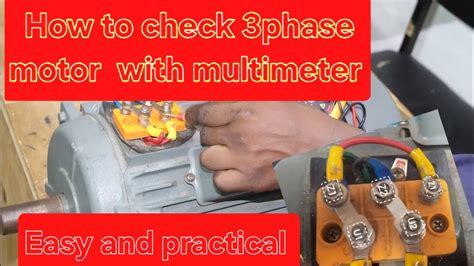 How to check 3 phase motor with multimeter. The PRM-6 Motor and Phase Rot...