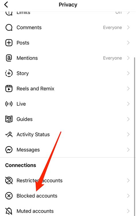 How to check blocked accounts in instagram