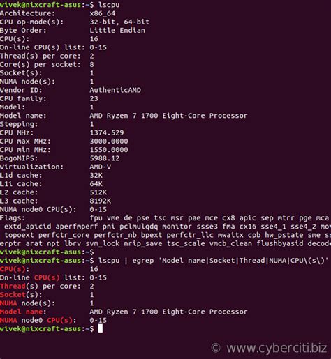 How to check cpus in linux