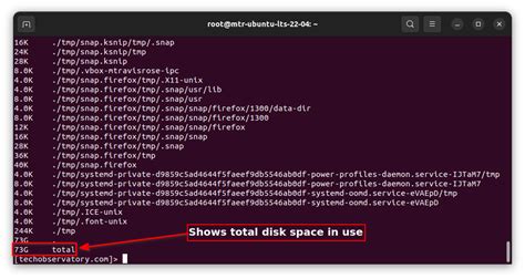 How to check file space in linux