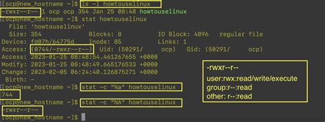 How to check folder permissions in linux
