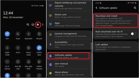 How to check for updates in android