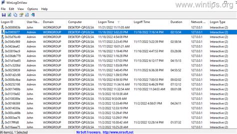 How to check login time in windows