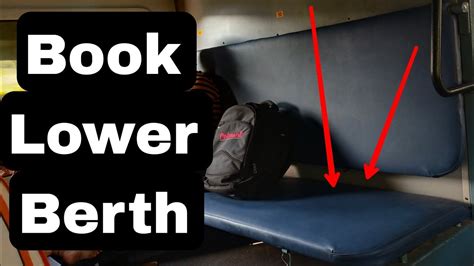 How to check lower berth in train