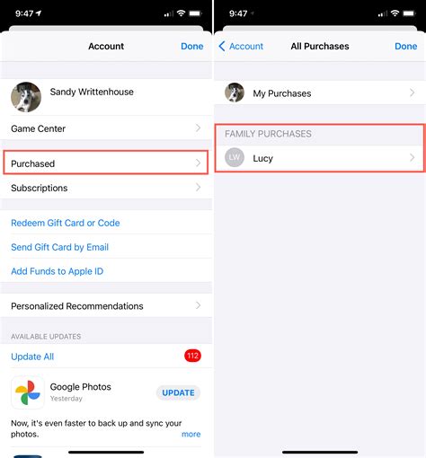 How to check purchases in iphone