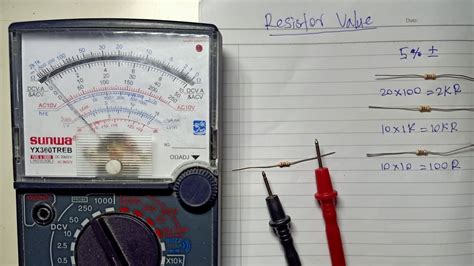 How to check resistor in multimeter