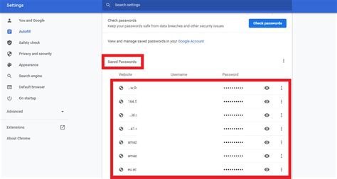  You can check all your saved passwords at once to find out if they are: Published on the internet; Exposed in a data breach; Potentially weak and easy to guess; Used on multiple accounts; To check... . 