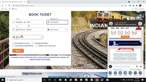 How to check seat number in irctc
