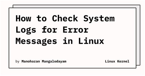 How to check service error logs in linux.  This publication will enable investigative journal...