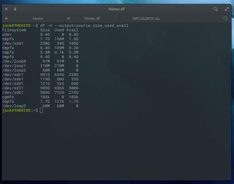 How to check space in linux directory