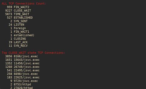 How to check tcp parameters in linux. .  ...