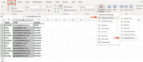 How to check the duplicates in excel