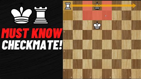 How to checkmate with a Rook and King - YouTube