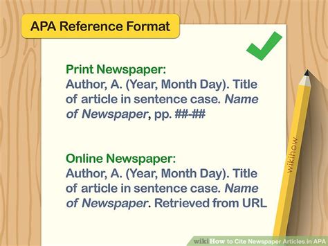 How to cite a newspaper in apa