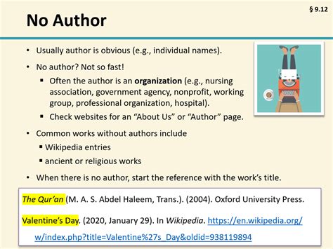 How to cite a website without an author apa. Using In-text Citation. Include an in-text citation when you refer to, summarize, paraphrase, or quote from another source. For every in-text citation in your paper, there must be a corresponding entry in your reference list. APA in-text citation style uses the author's last name and the year of publication, for example: (Field, 2005). 