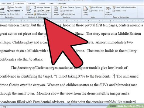 How to cite sources in word
